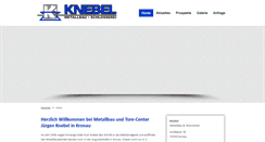 Desktop Screenshot of metallbau-knebel.de